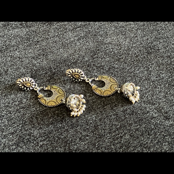 New without tags, Boho jhumka earrings - Picture 2 of 3